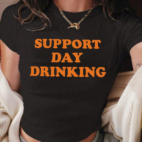 Dame T-shirt med sjovt statementtryk Skovae
