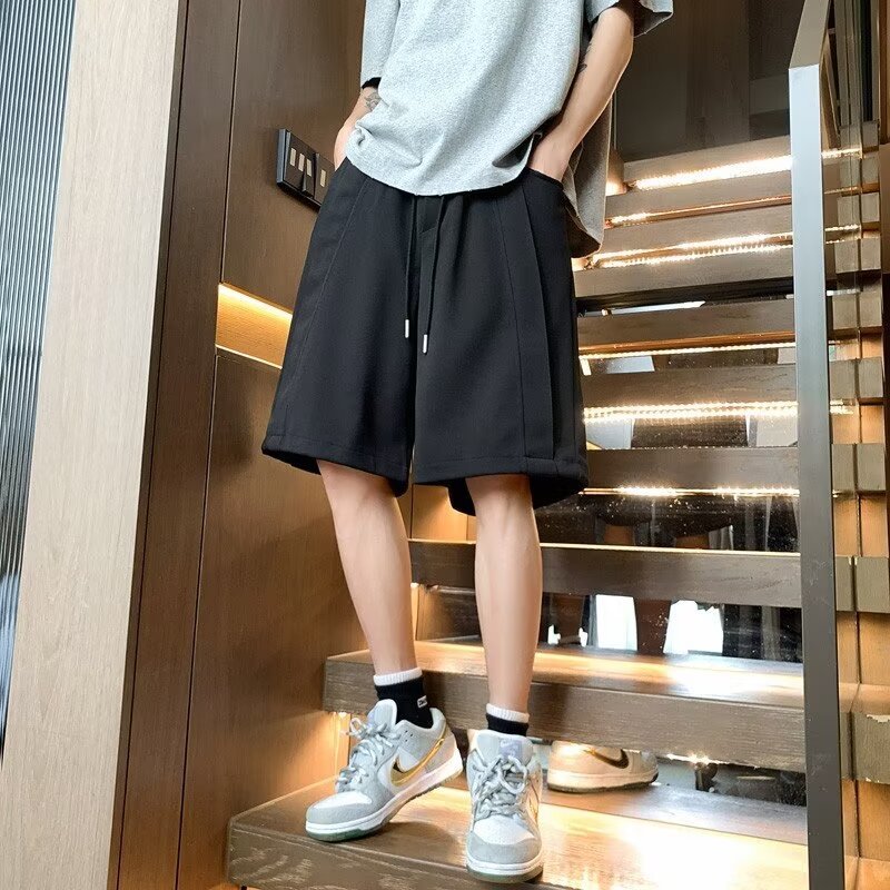 Herrer casual plissé-shorts lavet af åndbart materiale Stilla