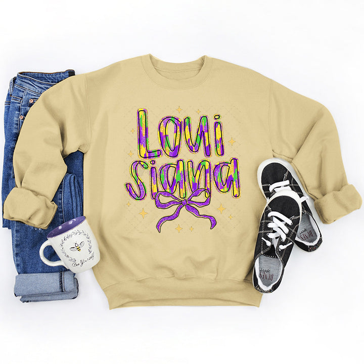 Kvinders sweatshirt med kreativ skrift og blødt inderskud Stilla