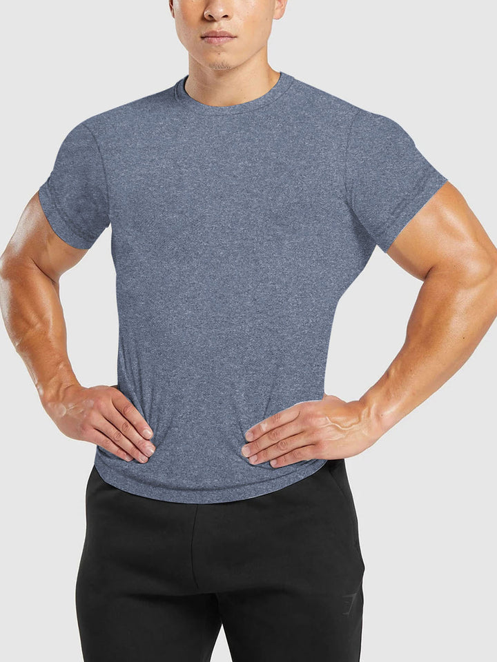 Herrer Åndbart Fitness-T-Shirt med hurtig fugtregulering og ergonomisk snit Stilla