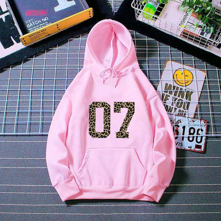 Kvinder Hoodie med moderne dyreprint Skovae