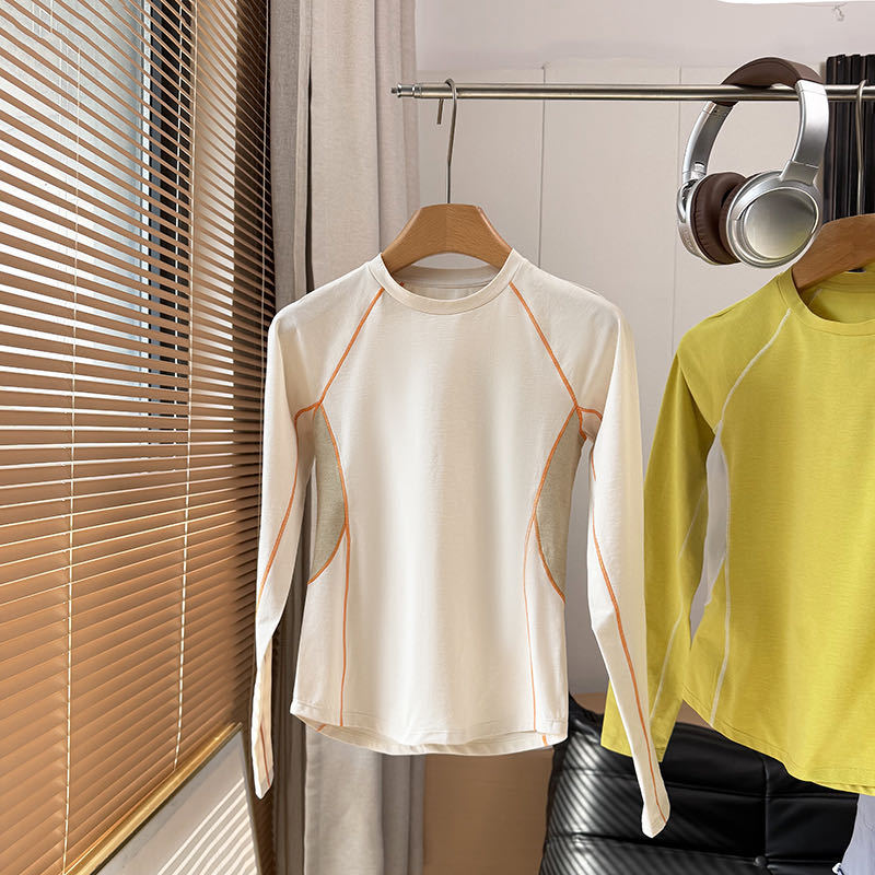 Kvinders sporty langærmet skjorte med innovativt ventilationssystem Stilla