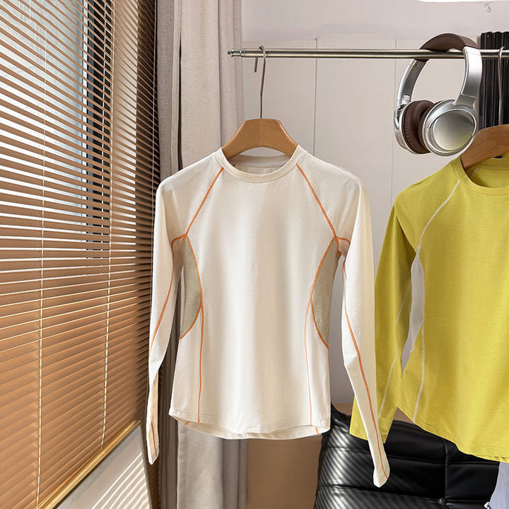 Kvinders sporty langærmet skjorte med innovativt ventilationssystem Stilla
