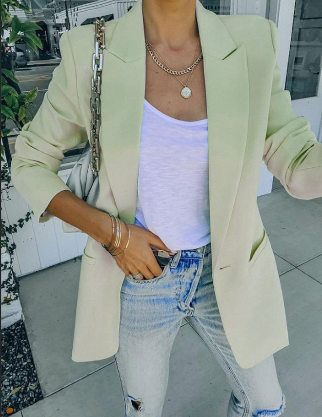 Dame Elegant Blazer med moderne snit og praktiske lommer Stilla