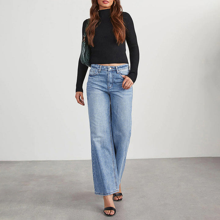 Dame Løs Jeans med høj talje og afslappet snit Stilla