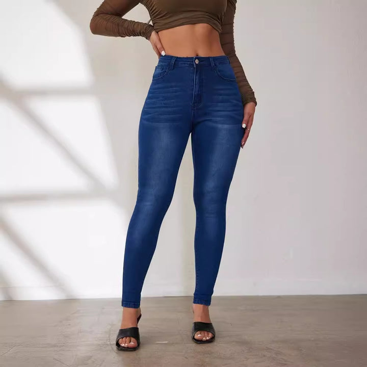 Dame Højtaljede Skinny Jeans med figurformende Effekt Stilla