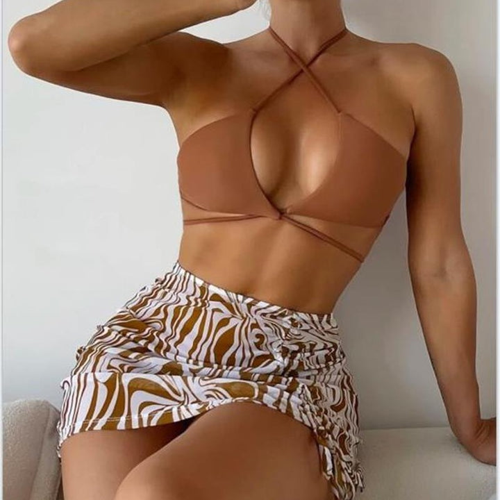 Dame Bikini-top med trendy overdel og raffineret bindingsdesign Stilla