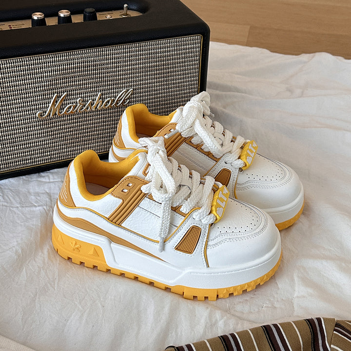 Femme Chunky-sål snørebånd sneakers med struktureret overdel Stilla