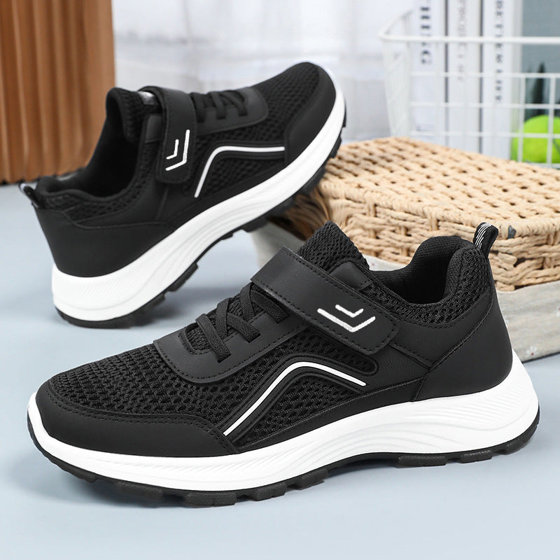 Dame Sporty Sneakers med elastisk velcro og åndbart mesh-overmateriale Stilla