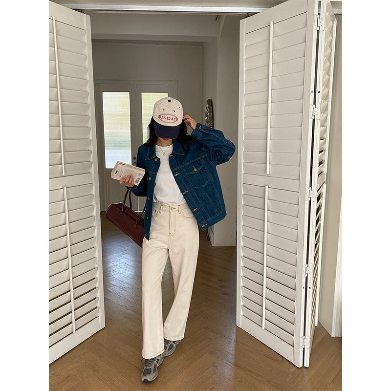 Kvinders afslappede denimjakke i oversized stil Stilla