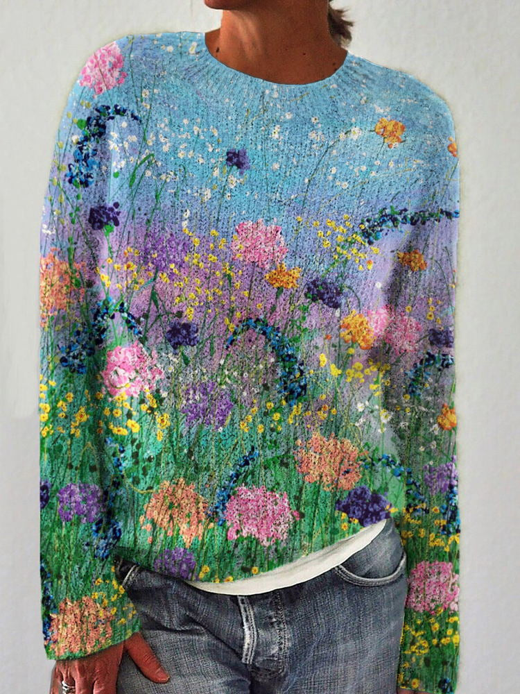 Stilla | Farverig sweater med unikt design