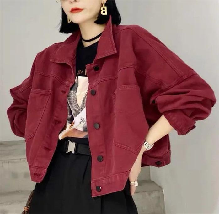 Kvinders afslappede oversized denimjakke Stilla