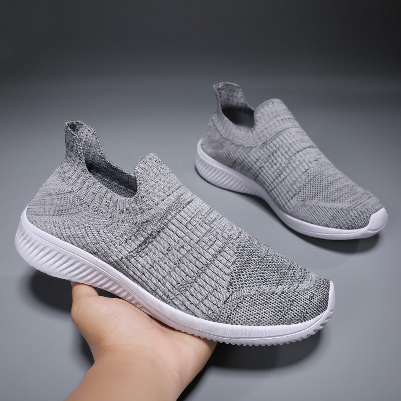 Femme Slip-On åndbare strik-sneakers Stilla