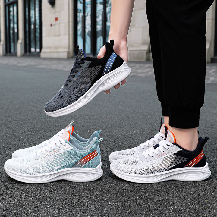 Herrer Åndbare Sport Sneakers med dynamisk Dæmpningsteknologi og skridsikker Ydersål Stilla
