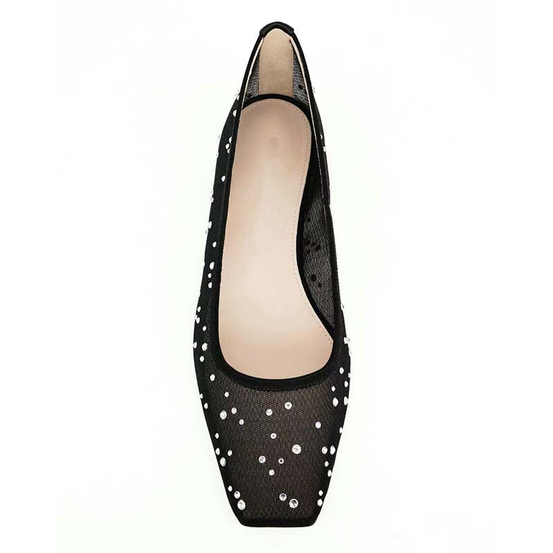 Femme Elegante Spidsesål Ballerinas Stilla