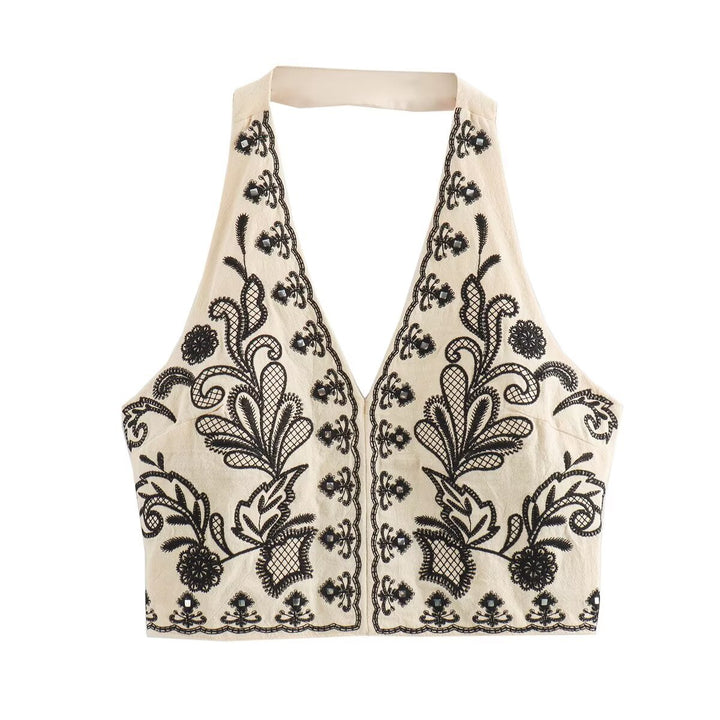 Femme Bestikset Halterneck Crop Top Stilla