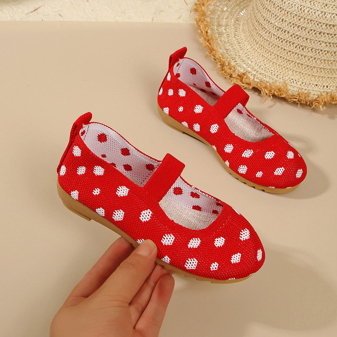 Kvinder Lette Polka Dots Mary Jane Ballerinas Stilla