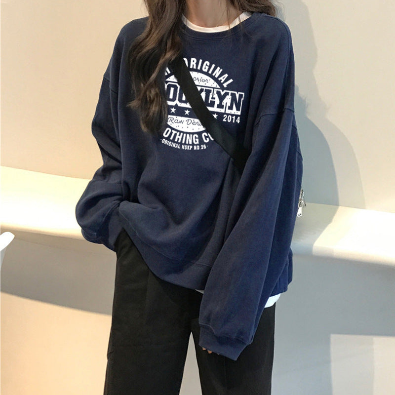 Femme Oversized Grafik Sweatshirt Stilla
