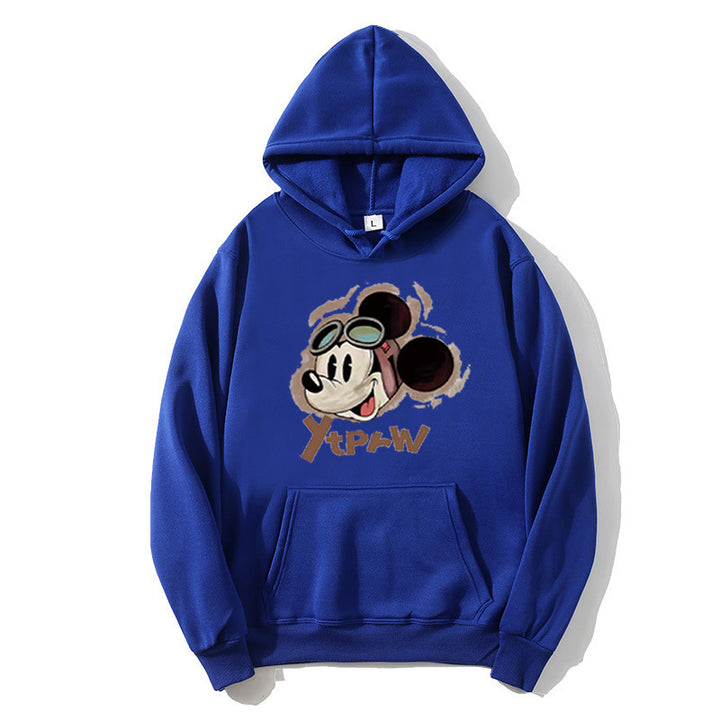 Kvinders hoodie med kreativ Mickey Mouse design Skovae