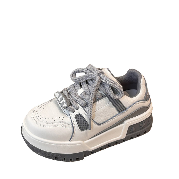 Femme Chunky-sål snørebånd sneakers med struktureret overdel Stilla