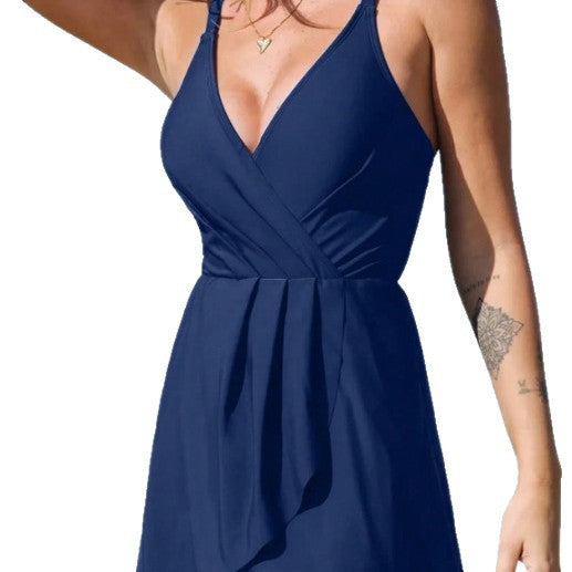 Dame Elegant Wrap Badedragt Skovae