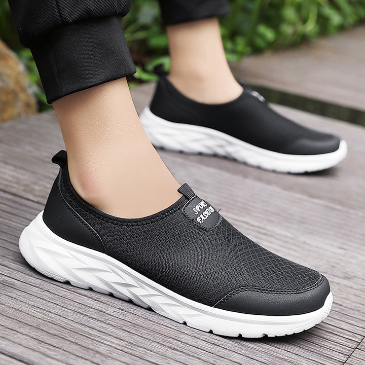 Herrer Slip-On Sportsneaker med åndbart mesh-design Stilla