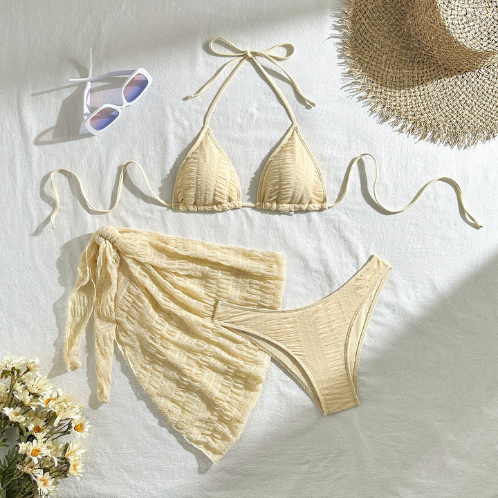 Dame Triangel-Bikini med løs indpakningskort og filigran stropper Stilla