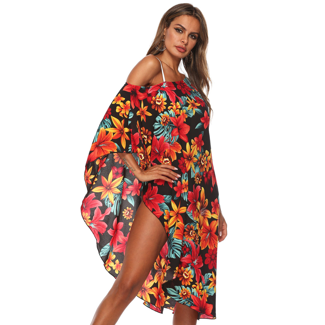 Dame Floral Print Strand Kaftan Stilla