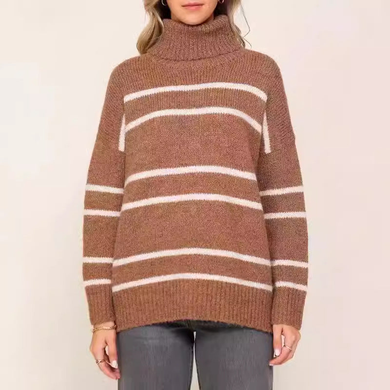 Dame Komfortabel Rullekrave Sweater Stilla