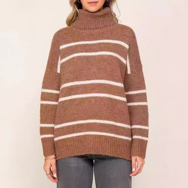 Dame Komfortabel Rullekrave Sweater Stilla