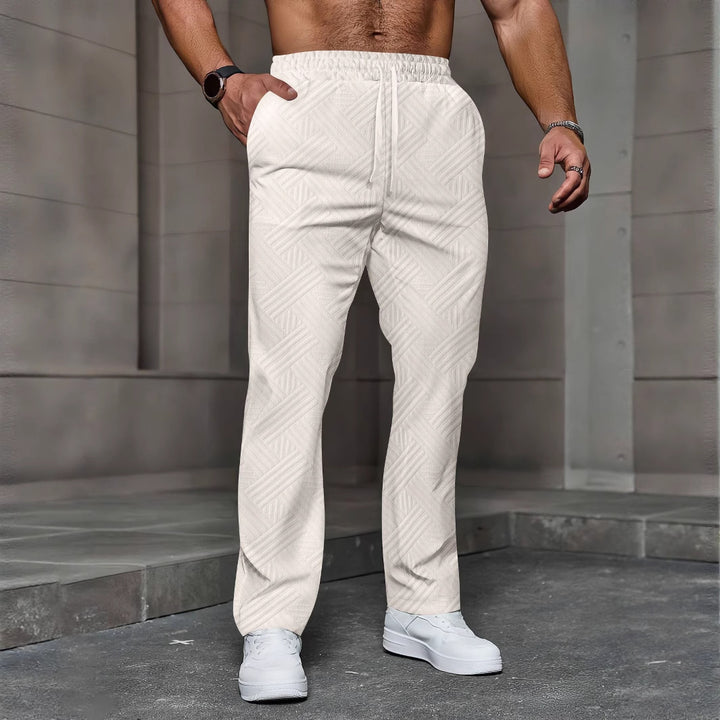 Herrer Sporty Joggingbukser med moderne strukturdesign Stilla