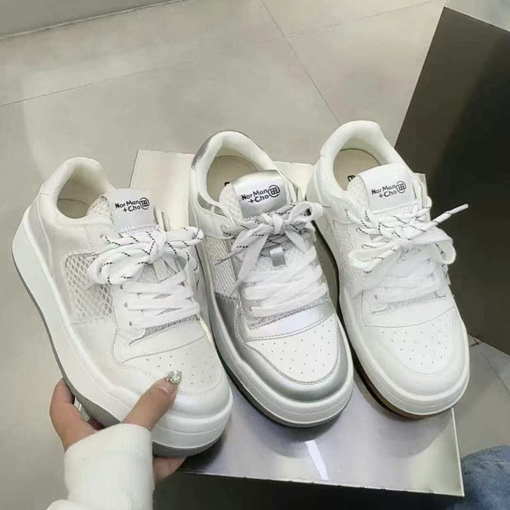 Dame sneakers i det urbane minimalistiske design med åndbare mesh-indsatser og skridsikker sål Stilla