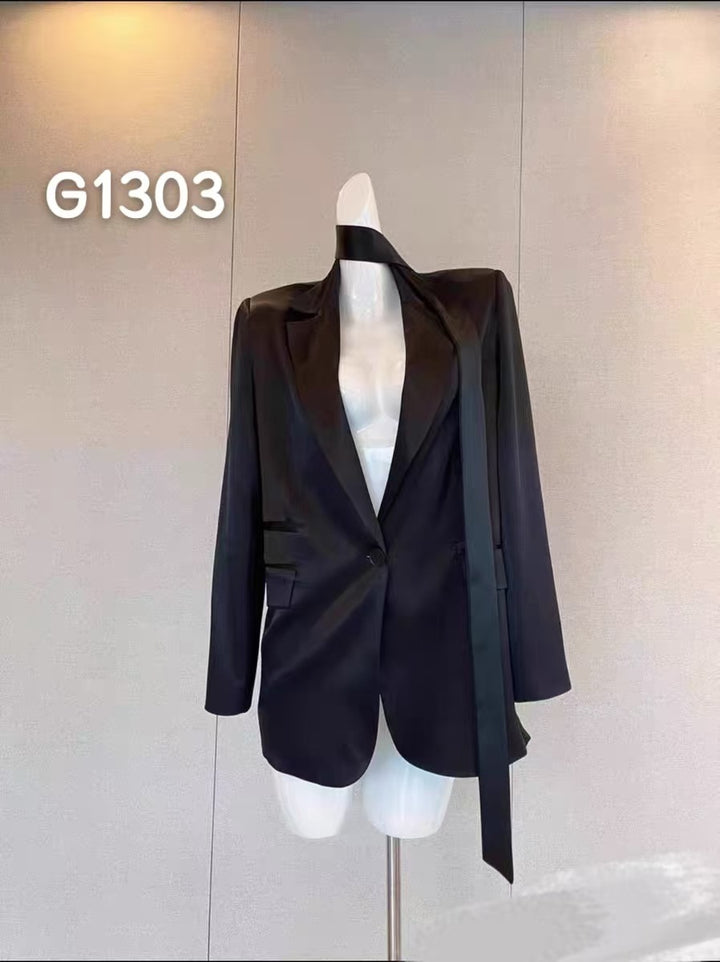 Dame Elegant Corsage-Bluse med transparente ærmer Skovae
