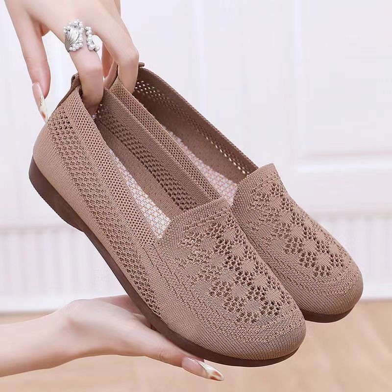 Femme Åndbar Hæklet Slip-On Flad Stilla