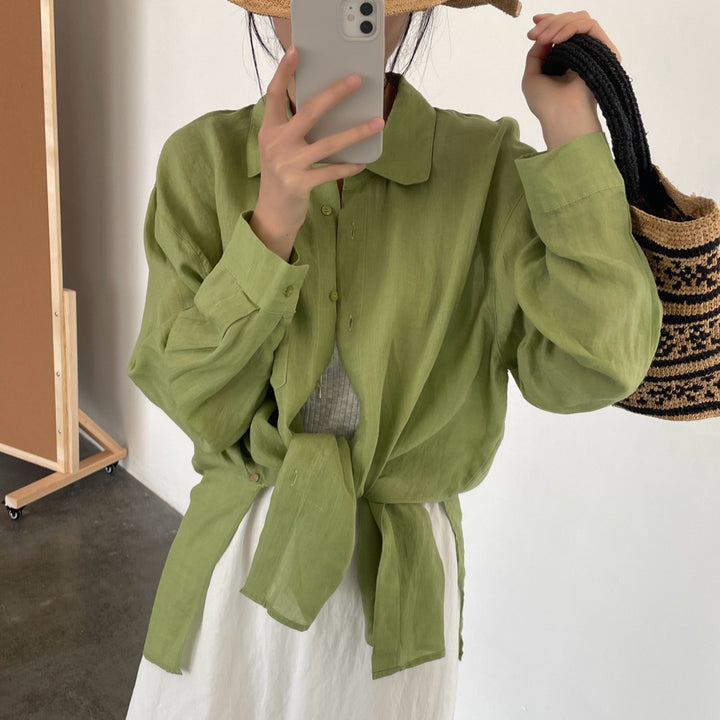 Femme Afslappet Casual Skjorte Stilla
