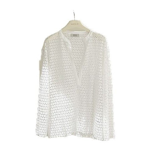 Damer elegant og luftig bluse med struktur Stilla