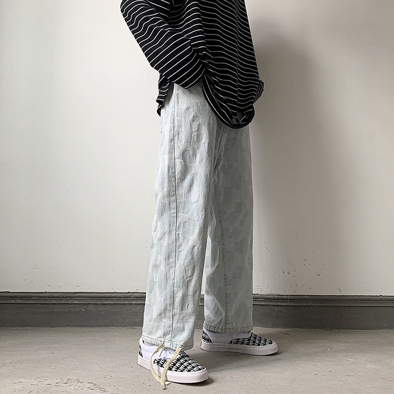 Herrer afslappet fritidsbukser med struktureret design og praktiske lommer Stilla