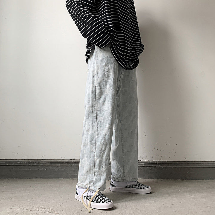 Herrer afslappet fritidsbukser med struktureret design og praktiske lommer Stilla