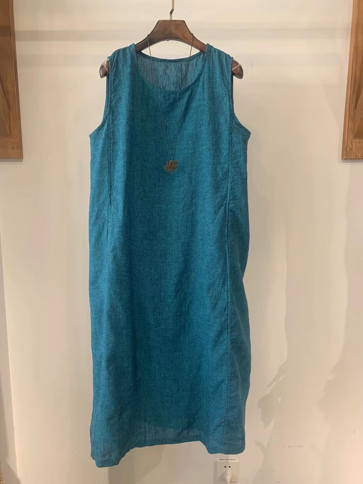 Femme Relaxed Fit Linned Shift Kjole Stilla