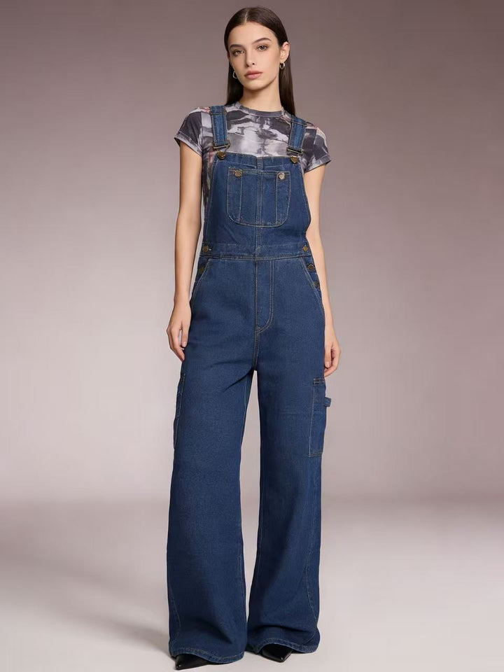 Dame overalls i en afslappet oversized pasform med funktionelle sidelommer Skovae