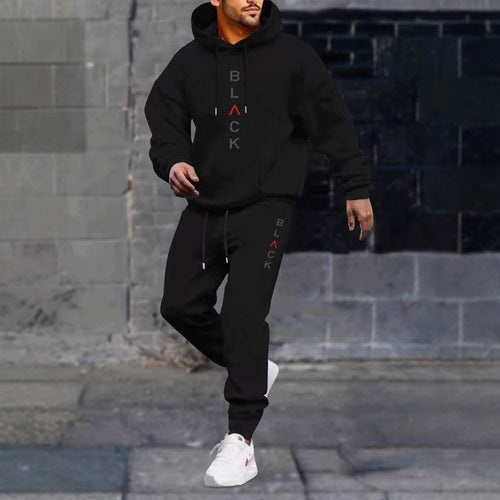 Herre Hoodie og Joggingbukser Sæt Skovae