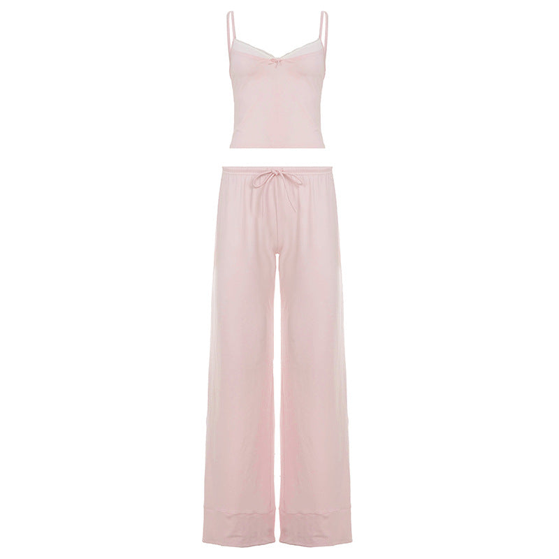 Dame afslappet jumpsuit med vid ben og justerbar talje Skovae