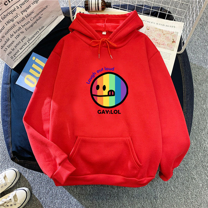 Kvinder hoodie med farverig grafisk print Skovae