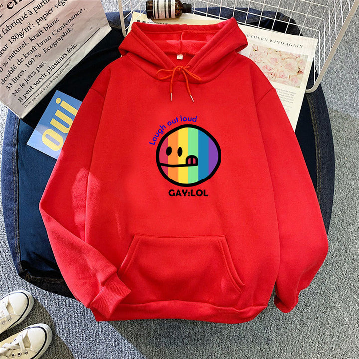 Kvinder hoodie med farverig grafisk print Skovae