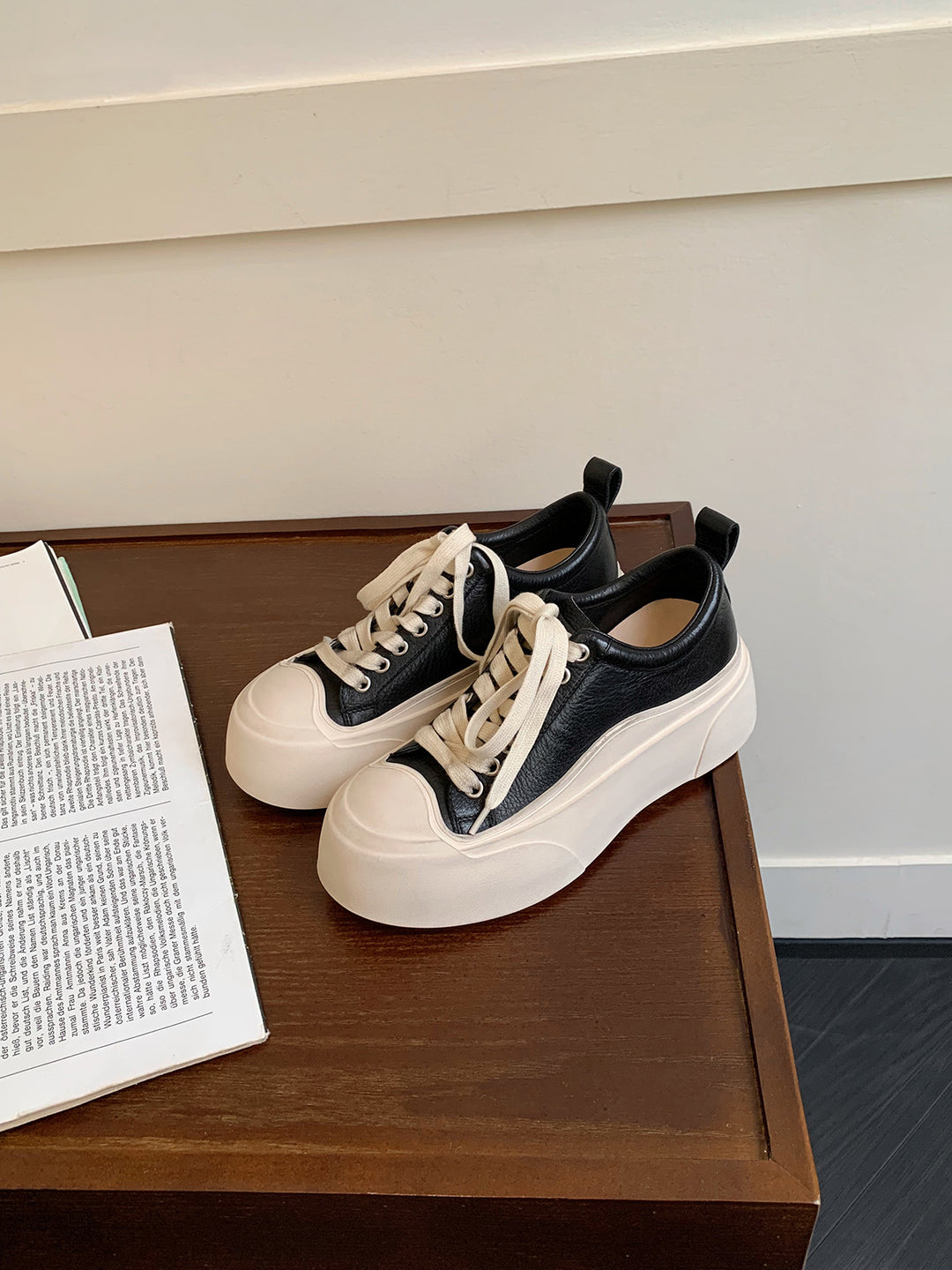 Dame Platform Snørebåndssneakers Stilla