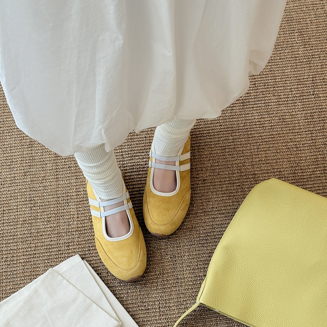 Dame Retro-inspirerede elegante Ballerinas Stilla