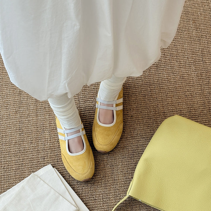 Dame Retro-inspirerede elegante Ballerinas Stilla