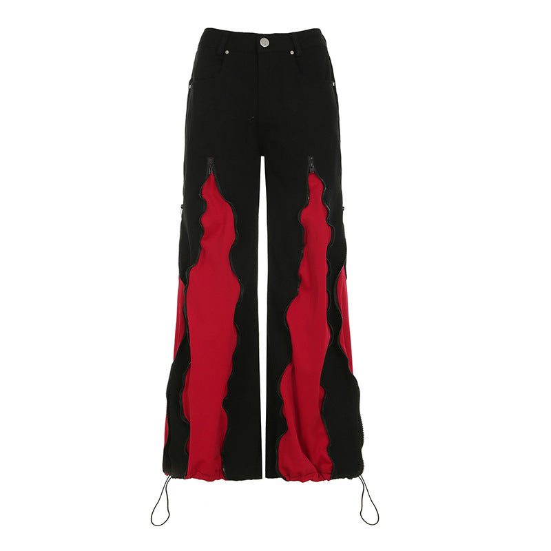 Dame sporty crop-top med moderne print og smalle stropper Skovae