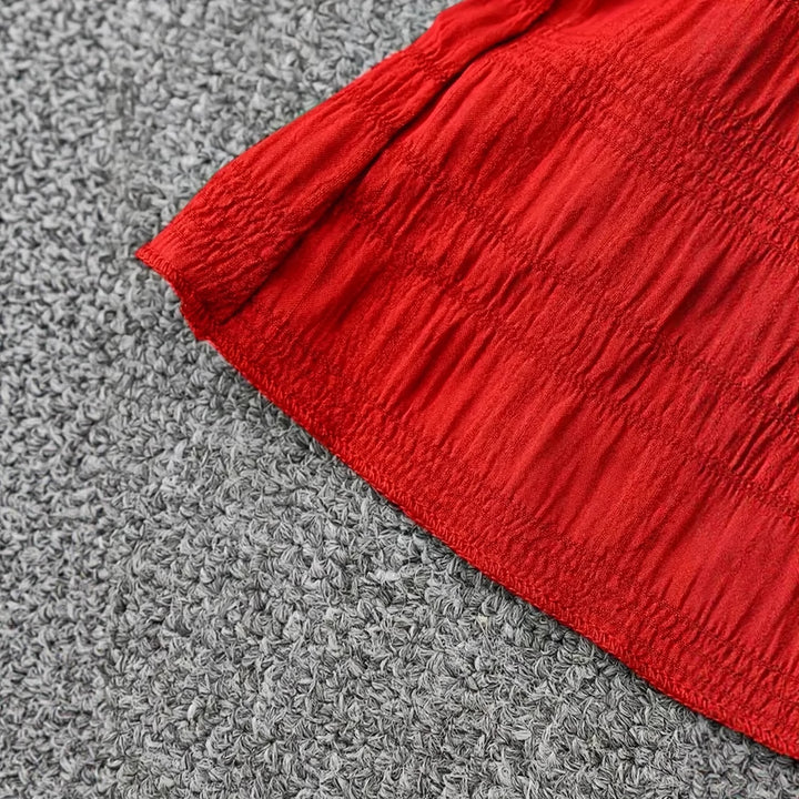 Dame Rynker Fit-and-Flare Kjole Stilla