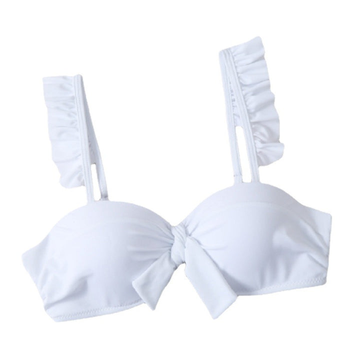 Dame bikini top med flæse detaljer Skovae
